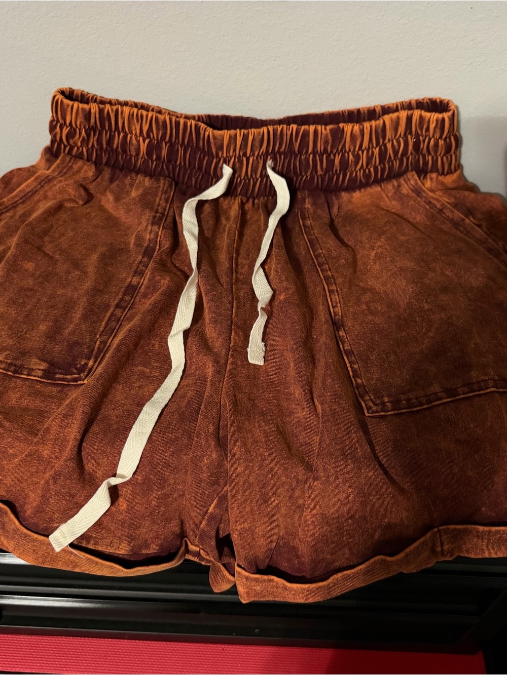 Zenana Mineral Wash Shorts – Size Medium
